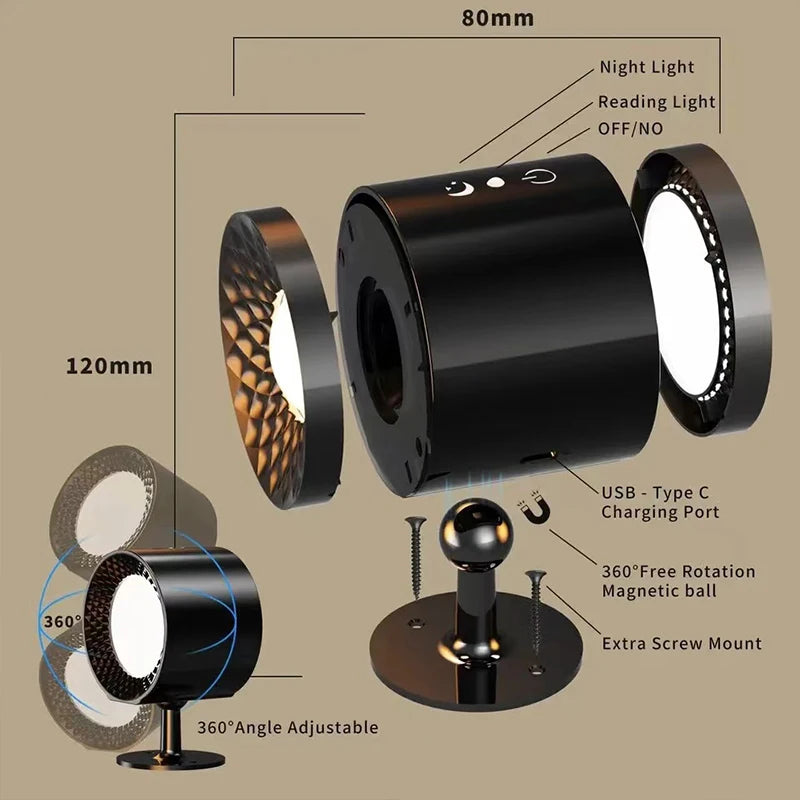 Rotating Wall Lights - lightstrips