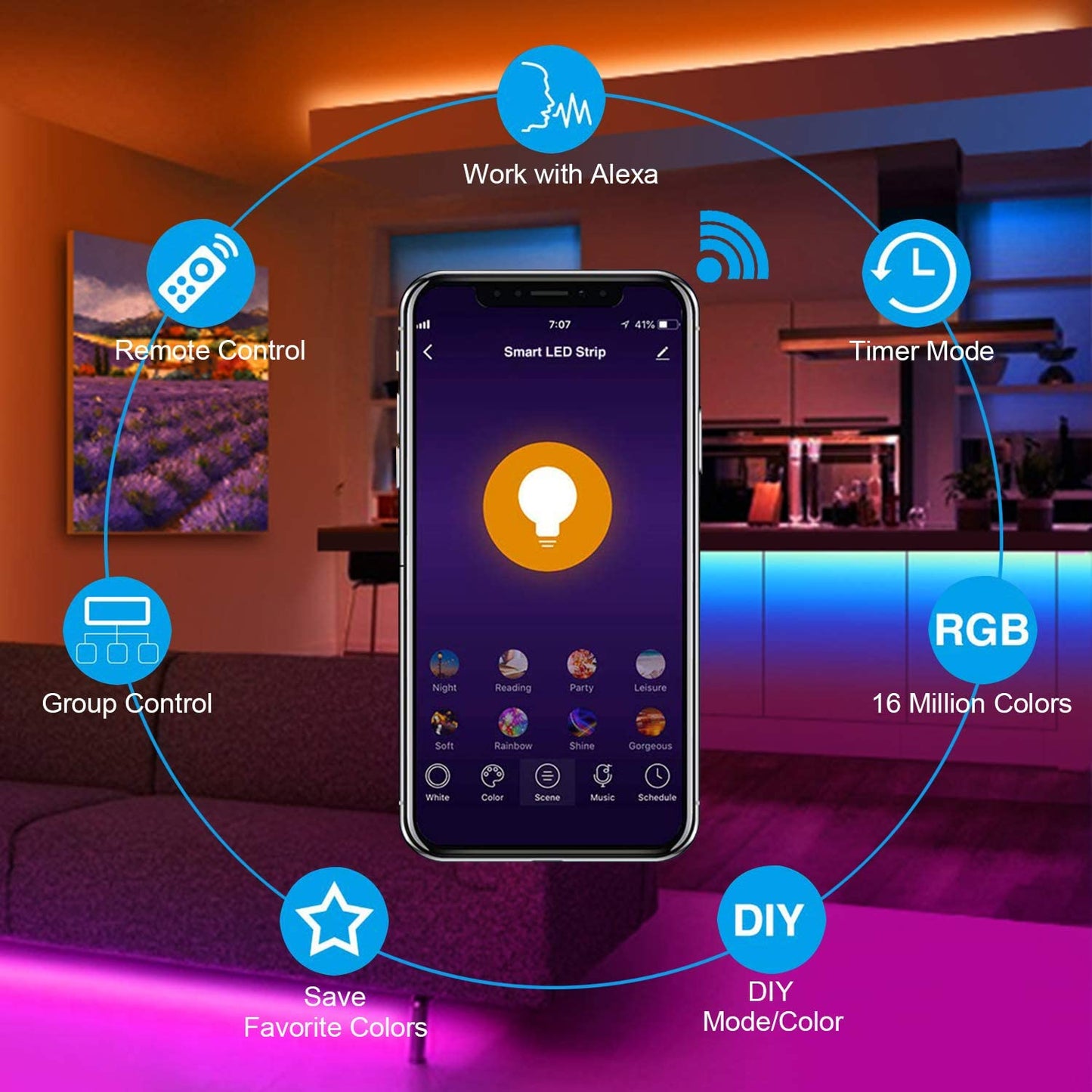 The "Big One" LED LightStrips™ (WIFI version) - lightstrips