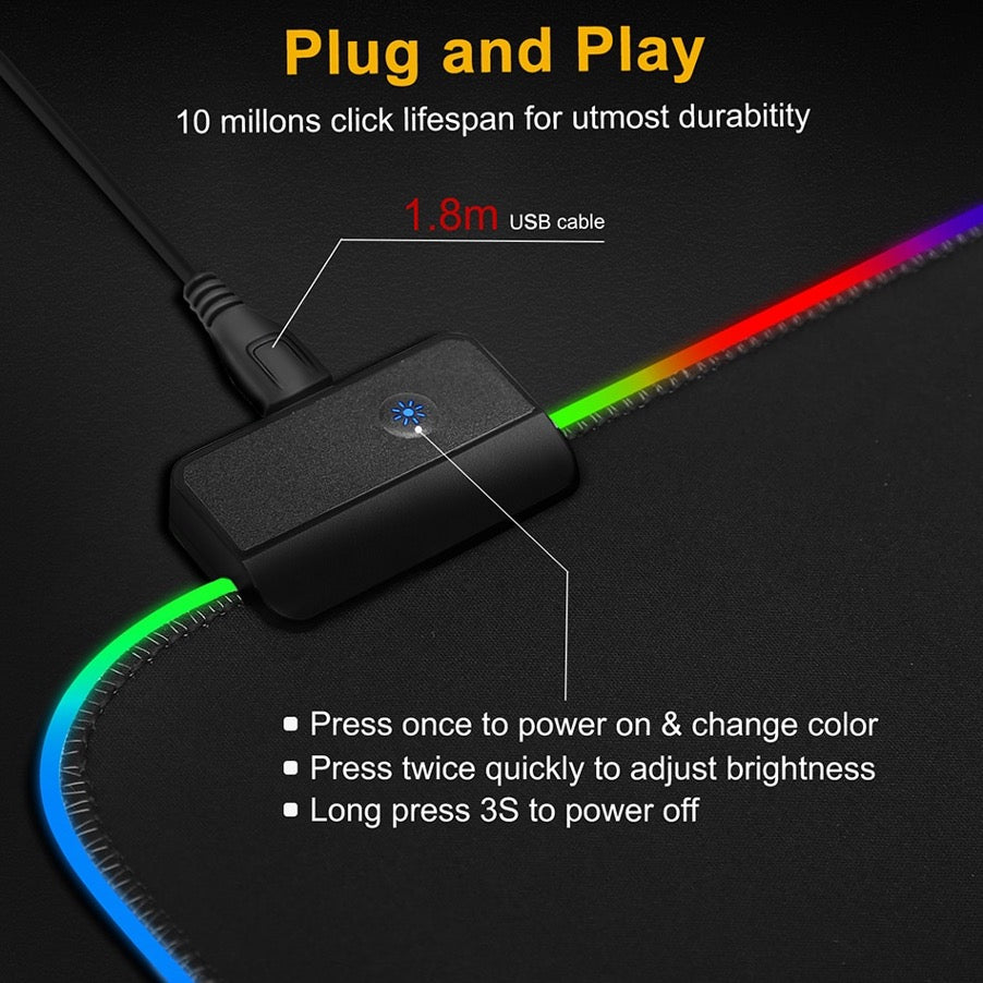 The LightMouseMat - lightstrips