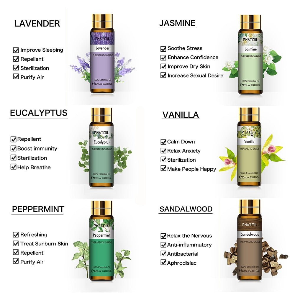 Diffuser Natural Essential Oils - lightstrips