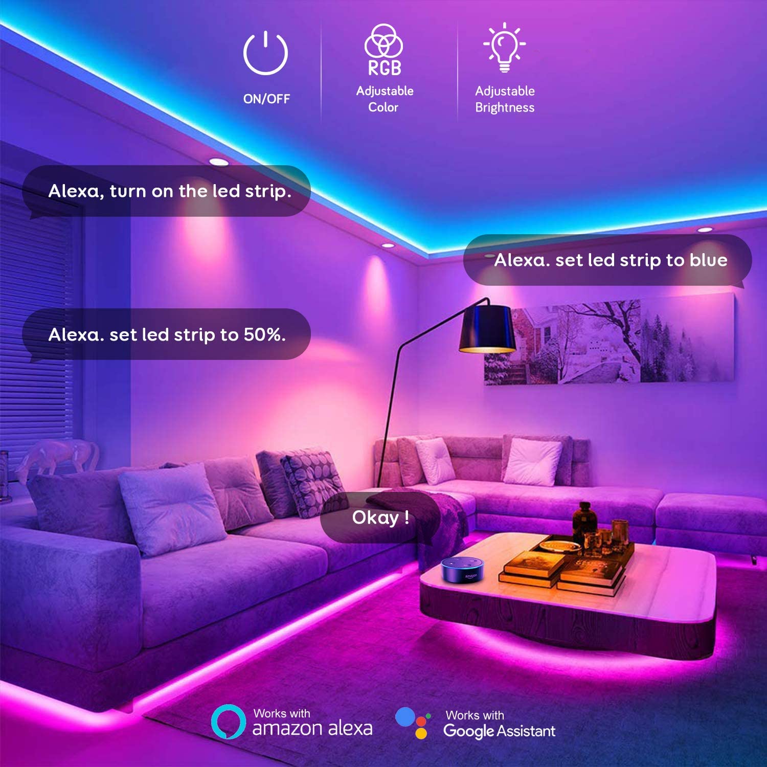 Govee LED Strip 5m Long Alexa Smart RGB WiFi LED Strip – Govee South Africa